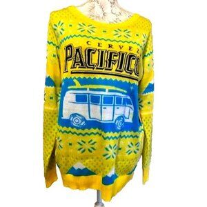Cerveza Pacifico Clara Beer Holiday Sweater – Volkswagen Van Graphic XL